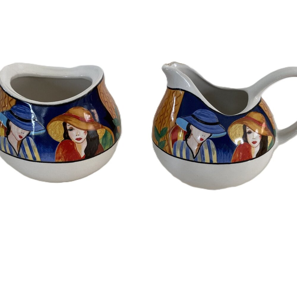 Café de Paris Creamer & Sugar Bowl (No Lid) – Set of 2